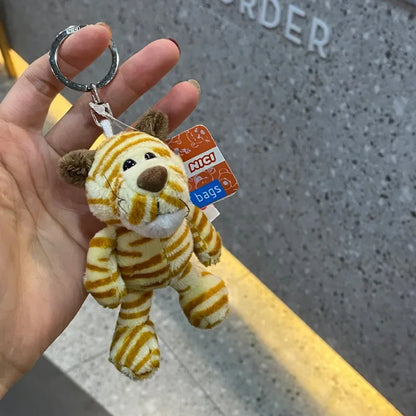 Cartoon Kawaii Animal Plush Keychain – Cute Small Animal Backpack Pendant, Creative Soft Toy Accessory