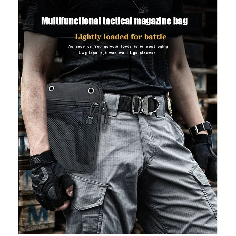 Molle Tactical Concealed Gun Holster Pouch - EDC Magazine & Pistol Carry Waist Fanny Pack for Handguns
