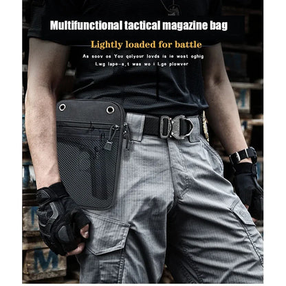 Molle Tactical Concealed Gun Holster Pouch - EDC Magazine & Pistol Carry Waist Fanny Pack for Handguns
