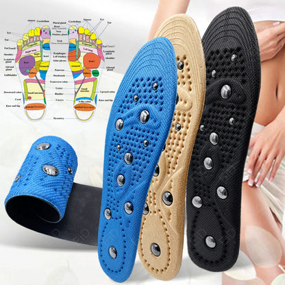 EiD Magnetic Therapy Foot Insoles – Soft Acupressure Sports Cushion for Men & Women