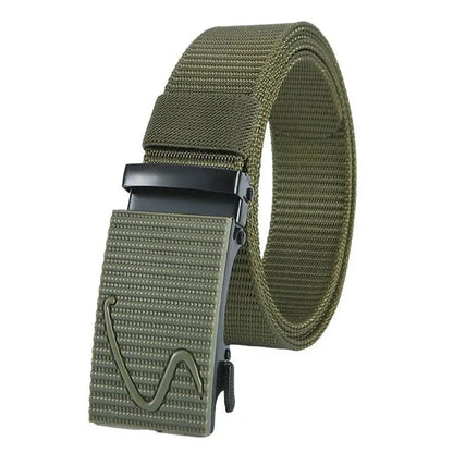 Men's Casual Cowboy Nylon Belt – Breathable Tactical Waistbelt with Alloy Buckle for Outdoor Accessories