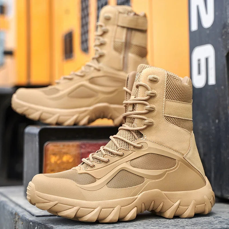 Men's Tactical Boots - Lightweight Autumn Special Forces Field Boots, Non-Slip Outdoor Shoes for Men (Zapatillas Hombre)