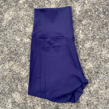 Women’s High Waist Fitness Shorts – Sexy Solid Color Yoga & Cycling Athletic Shorts Squat Proof Workout Training Activewear