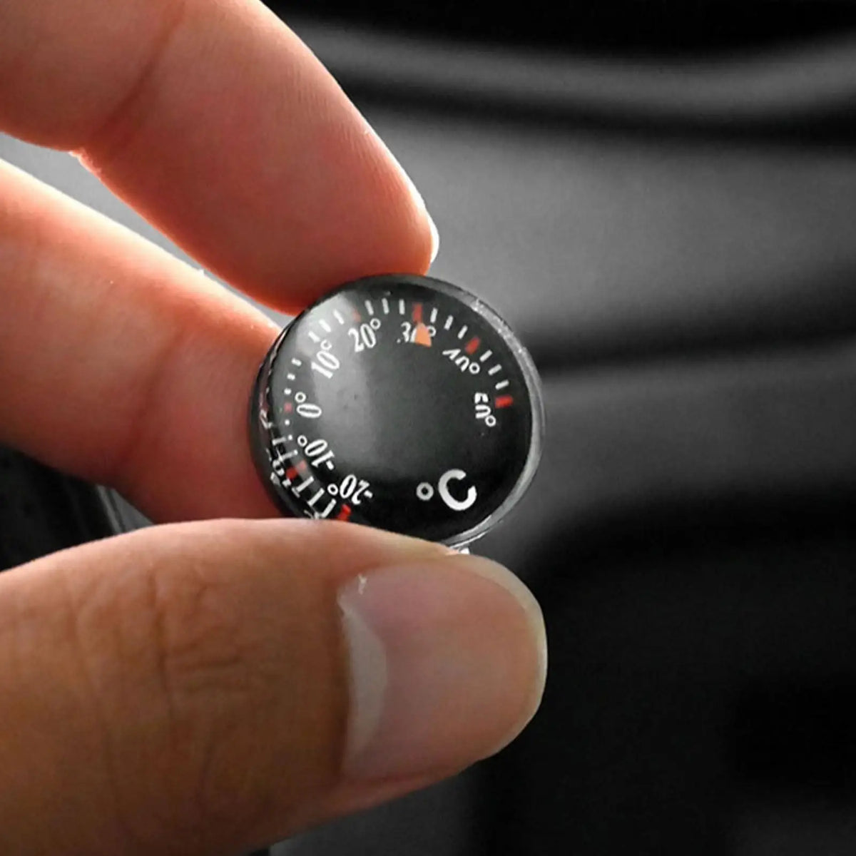 Mini Car Thermometer - Battery-Free Dashboard Temperature Gauge with Easy Stick Mount for Car Interiors