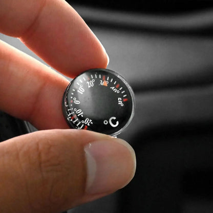 Mini Car Thermometer - Battery-Free Dashboard Temperature Gauge with Easy Stick Mount for Car Interiors