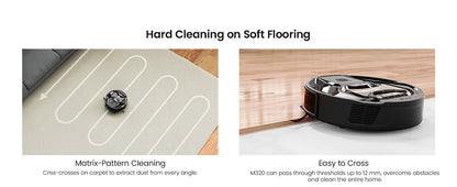 Lefant M320 Robot Vacuum Cleaner with Mop – 6000Pa Suction, 210 Min Runtime, 800ML Dustbin, Carpet Detection