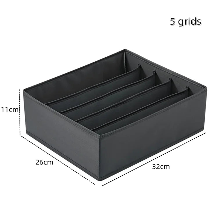 Underwear & Socks Organizer Box – Drawer Dividers for Bras, Pants, Scarves, Ties, Jeans, and Clothing Storage