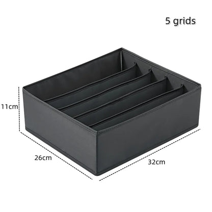 Underwear & Socks Organizer Box – Drawer Dividers for Bras, Pants, Scarves, Ties, Jeans, and Clothing Storage