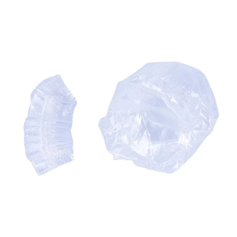 100Pcs Disposable Hairdressing Earmuffs - Clear Ear Covers for Ear Protection, Hair Dye & Color Styling Tool