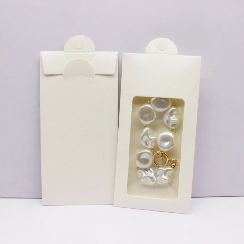50PCS Marble Pattern Jewelry Display Boxes – DIY Window Gift Boxes with Hanger for Wedding & Thank You Gifts