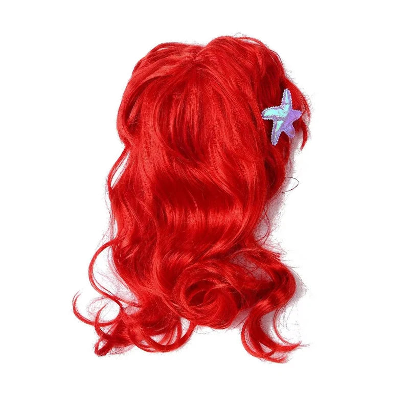 Princess Cosplay Wig for Girls - Synthetic Hair Halloween Birthday Party Costume Accessory