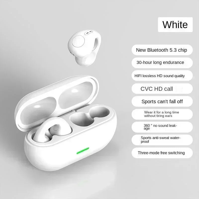 T75 Bone Conduction Headphones - Bluetooth 5.3 Wireless Sports Earphones HiFi Sound Waterproof TWS Headset