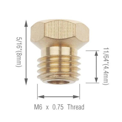 5PCS Burner Gas Conversion Kit – M6 X 0.75 Thread Nozzles for Natural Gas to LPG Hob, Kitchen Parts