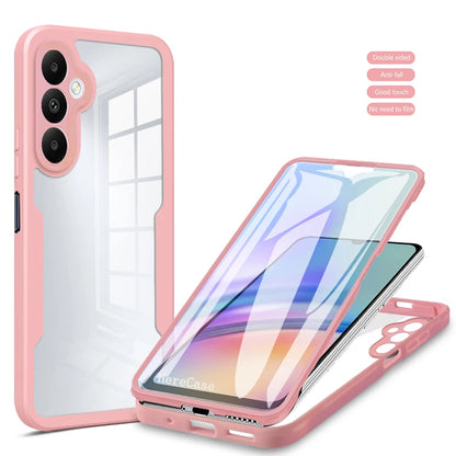 360° Full Body Screen Protector Case for Samsung Galaxy A Series - Transparent Shockproof Protective Cover