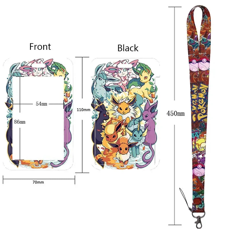 Pikachu Neck Strap Lanyard for Keys – ID Badge Holder, Keychain, Key Rings, Fashion Accessory Gift