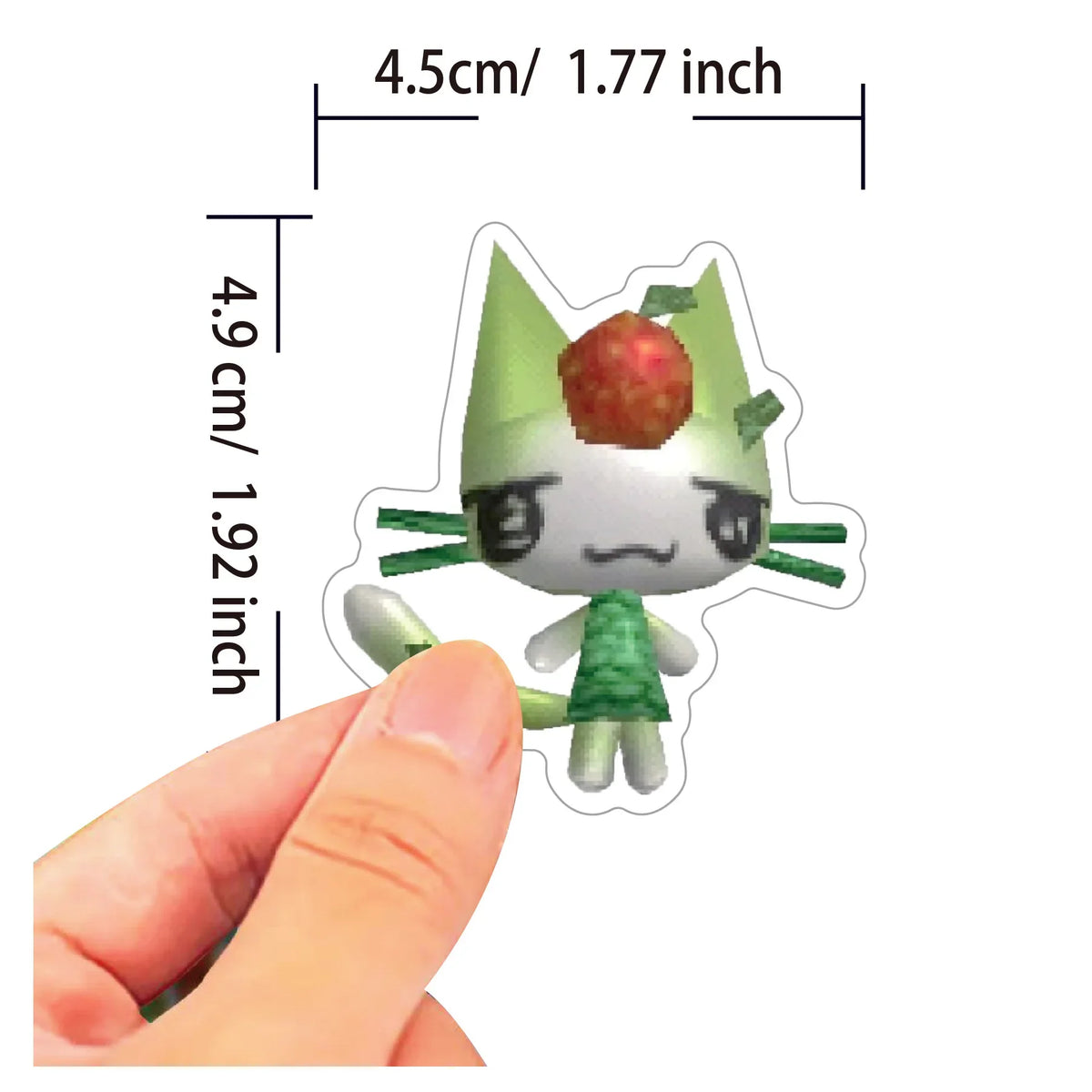 50-Piece Inoue Toro Kawaii Cat Sticker Set - Cute Cartoon Graffiti Decals for Scrapbooks, Laptops, Luggage, and Kids’ Gifts