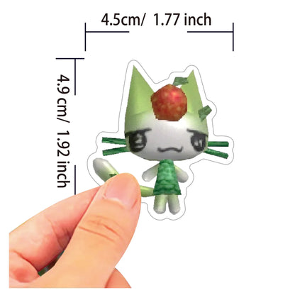 50-Piece Inoue Toro Kawaii Cat Sticker Set - Cute Cartoon Graffiti Decals for Scrapbooks, Laptops, Luggage, and Kids’ Gifts