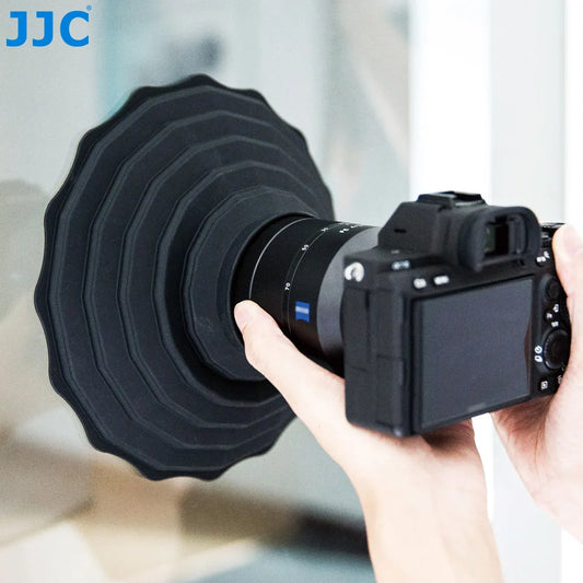 JJC Silicone Lens Hood: Anti-Reflective Camera Lens Shade for Diameter 53mm72mm, 73mm88mm - Foldable Reversible Lens Shade