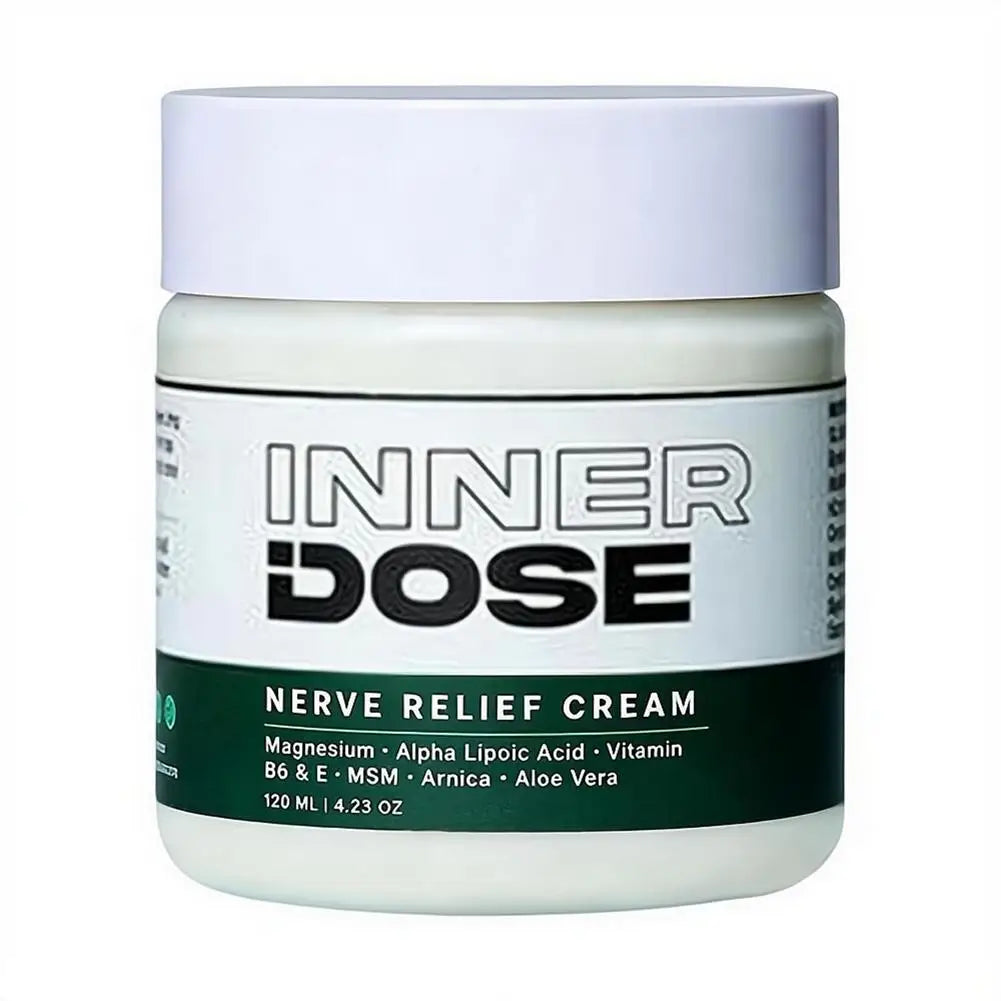 Inner Dose Magnesium & Arnica Body Cream – 120ml Moisturizing Muscle Massage Lotion for Body Comfort and Relaxation