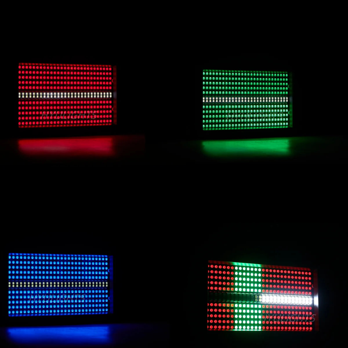 60W Mini LED RGB Strobe Light – 3-in-1 8-Partition + White 8000K DMX DJ Wash Bar for Stage Lighting Effects