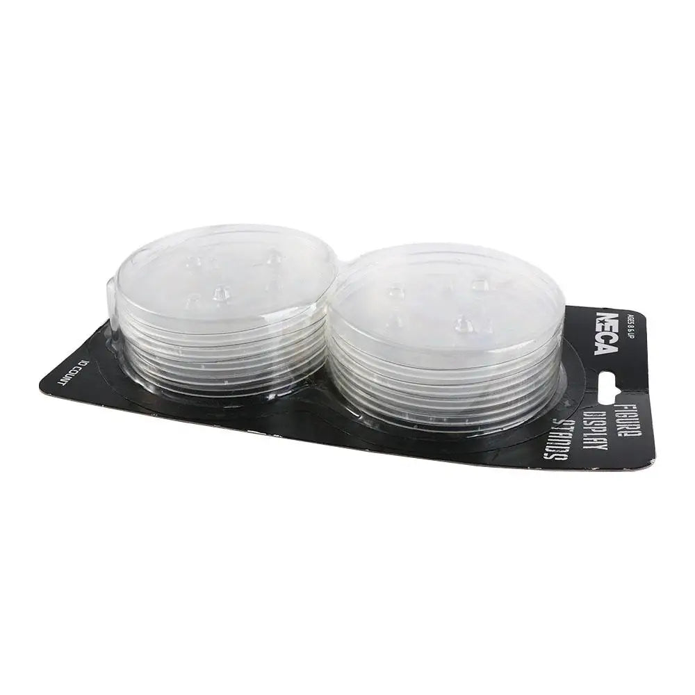 6-8" Neca Model Display Stands — Clear & Black Plastic Base for Action Figures & Toy Models