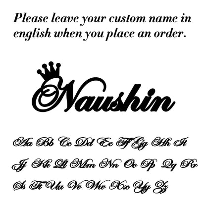 Sipuris Custom Name Brooch - Stainless Steel Trendy Pins for Women & Men, Nameplate Jewelry, Valentine's Day Gift
