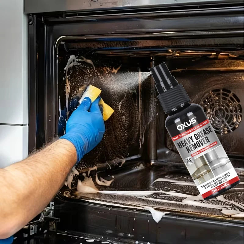 Heavy-Duty Kitchen Grease Cleaner – Fast-Acting Oil and Stain Remover for Range Hoods, Stoves, and Kitchen Surfaces