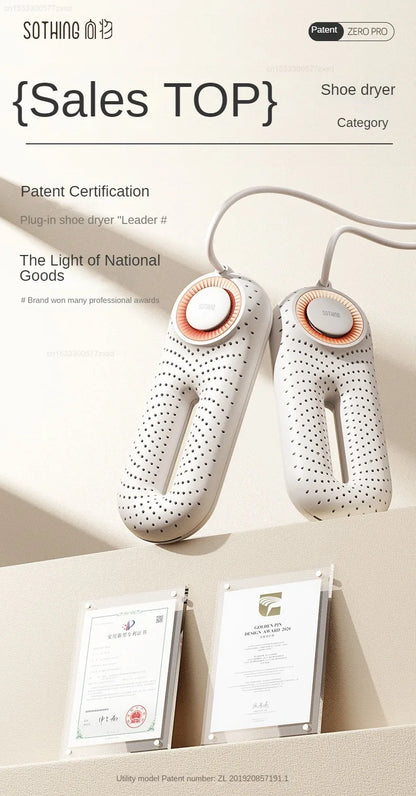 Xiaomi Sothing Zero Pro Shoe Dryer – Quick Drying, Sterilizing & Deodorizing with Timer | Ideal for Students & Adults