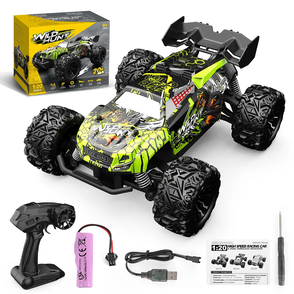 1:20 Off-Road RC Monster Truck — 2.4G High-Speed Remote Control Car | Climbing & Drift Toy for Kids