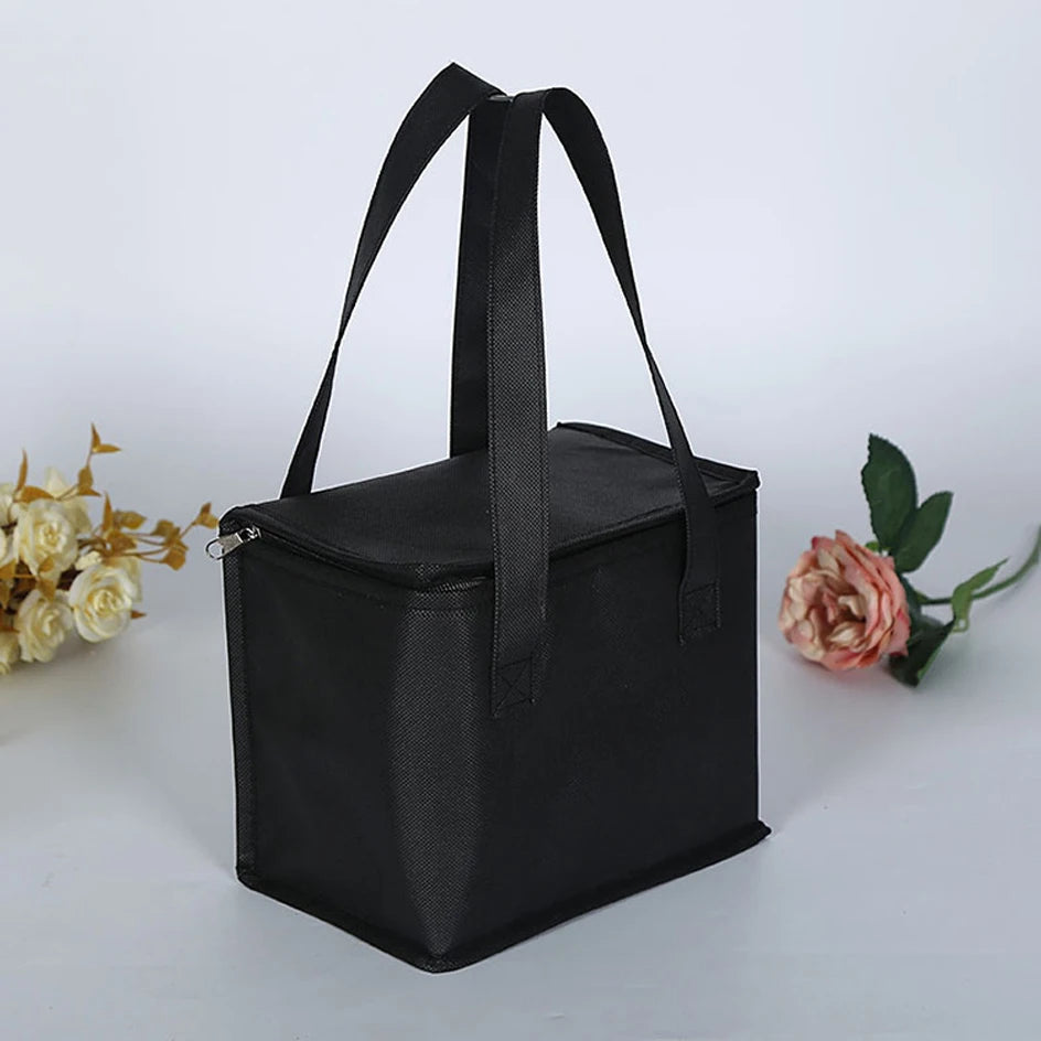 Portable Insulated Lunch Cooler Bag – Folding Thermal Picnic Tote, Ice Pack Food & Drink Carrier, Beer Delivery Bag