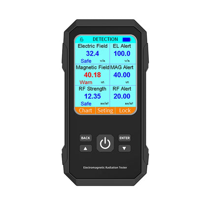 3-in-1 EMF Radiation Detector - Electric, Magnetic & RF Field Meter for Electromagnetic Radiation Testing