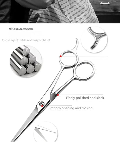 Professional Hairdressing Barber Scissors – Stainless Steel Hair Cutting Shears for Salon & Barbers