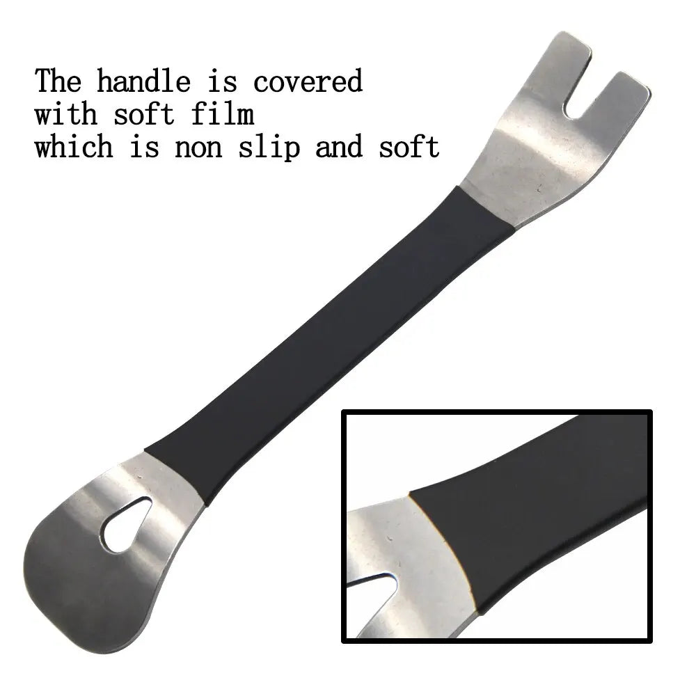 Car Stainless Steel Pry Plate - Audio Navigation Center Console Modification Removal Tool for Interior Door Panel
