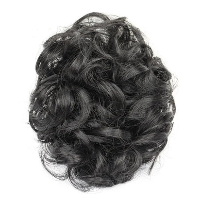 H&STAR Synthetic Messy Bun Hairpiece – Claw Clip-on Hair Extension, Natural Hair Color Chignon Updo Wig for Women