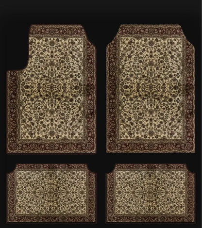 Bohemian Universal Floor Mat Set - American Retro Anti-Slip Soft Rugs for Car, Bedroom and Home