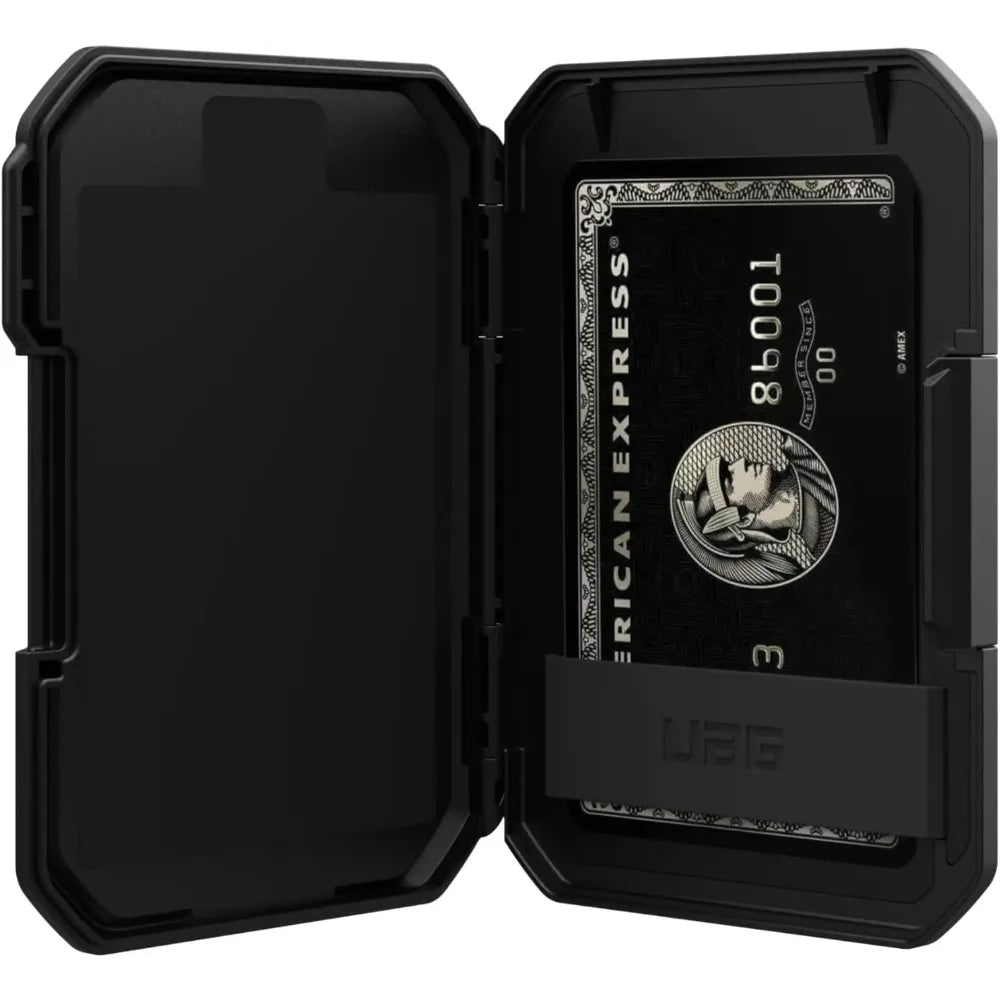 DUZON Armor Magnetic Wallet Case for iPhone 17 & 16 Pro Max - Detachable 3-Slot Card Holder with Adjustable Metal Kickstand