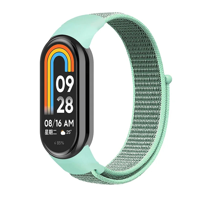 Nylon Sport Loop Strap for Xiaomi Mi Band 9 8 NFC – Replacement Wristband for Mi Band 7 6 5 4 3