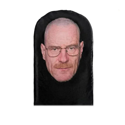 3D Printed Realistic Face Mask - Stretch Mesh Full Head Cosplay Balaclava for Role Play & Hip Hop Costume