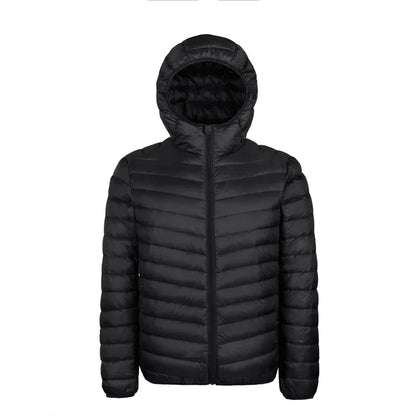 2024 Men’s Ultra-Light Down Jacket – 90% White Duck Down Hooded Thermal Feather Coat