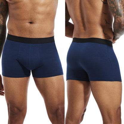 6-Pack Men's Black Boxer Shorts – Soft, Breathable Underwear for Comfort