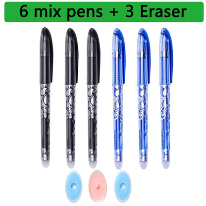 Kawaii Erasable Gel Pens 25-Piece Set - Cute School and Office Writing Pens for Notebooks and Stationery