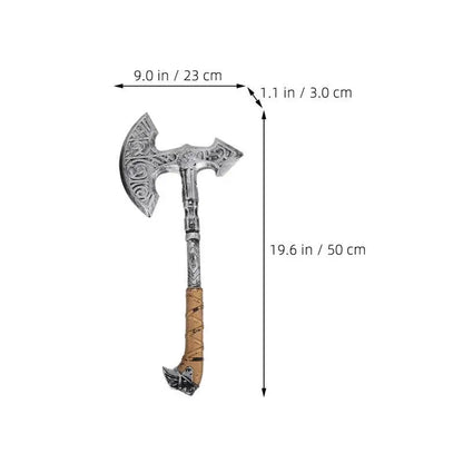 Halloween Retro Axe Prop – Fake Axe for Cosplay, Carnival, Masquerade, Party Decoration & Photo Props