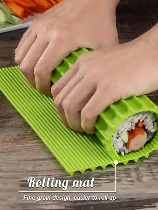 Sushi Making Roll Mat Tool – DIY Seaweed Rice & Vegetable Roller for Home & Restaurant Use