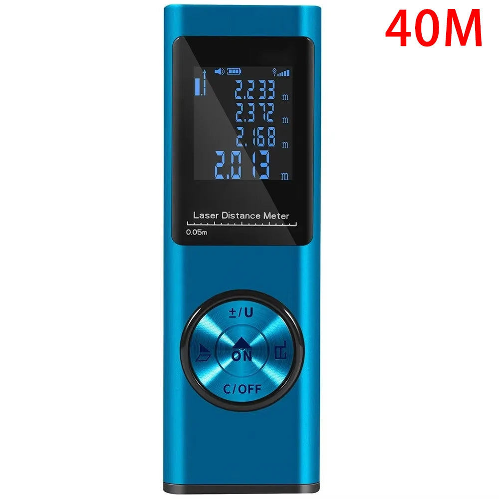 40M/60M Mini Smart Laser Distance Meter | Portable USB Rechargeable Infrared Rangefinder