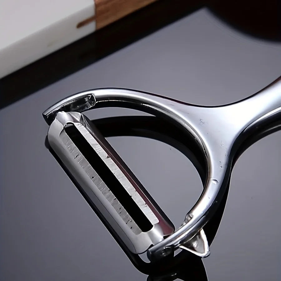 Stainless Steel Vegetable Peeler — Multi-Function Potato & Carrot Grater for Fruit and Kitchen Use, Cooking Tool