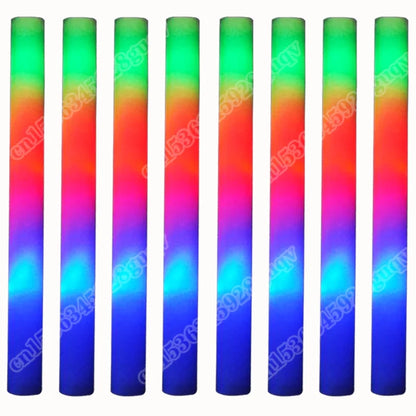 30Pcs Foam Glow Sticks – Colorful LED Flashing Glow Sticks with 3 Modes for Parties, Weddings & Concerts