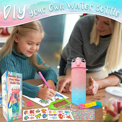 DIY Water Bottle Decoration Kit for Girls - Mermaid Arts & Crafts, Birthday & Christmas Gift