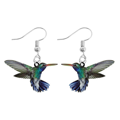 Cute Animal Acrylic Drop Earrings - Funny Custom Jewelry Gifts for Women & Girls with Rabbit, Parrot, Frog & Butterfly Designs