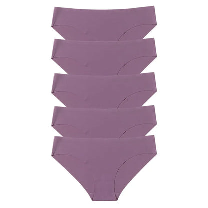 TrowBridge 5PCS Women's Seamless Panties Set – Comfortable Sport Briefs, Soft Breathable Lingerie Underwear