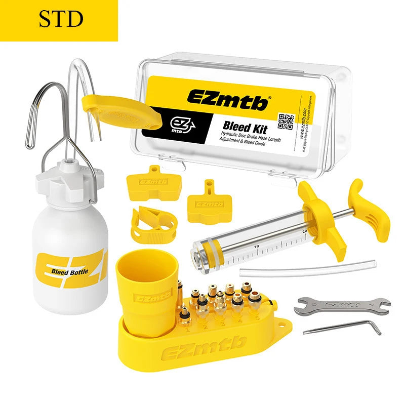 Bicycle Hydraulic Disc Brake Oil Bleed Kit – EZMTB PRO for SHIMANO, SRAM, Avid & MAGURA MTB Bike Repair Tool